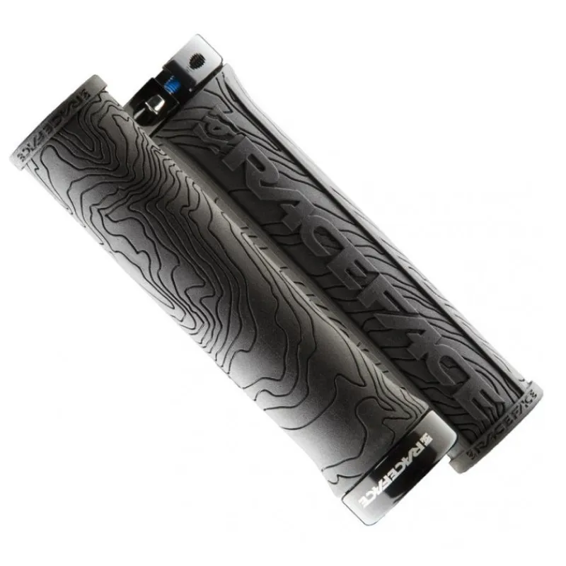 Manșoane pentru bicicletă RACE FACE GRIP HALF NELSON W/LOCK BLACK Reducere specială